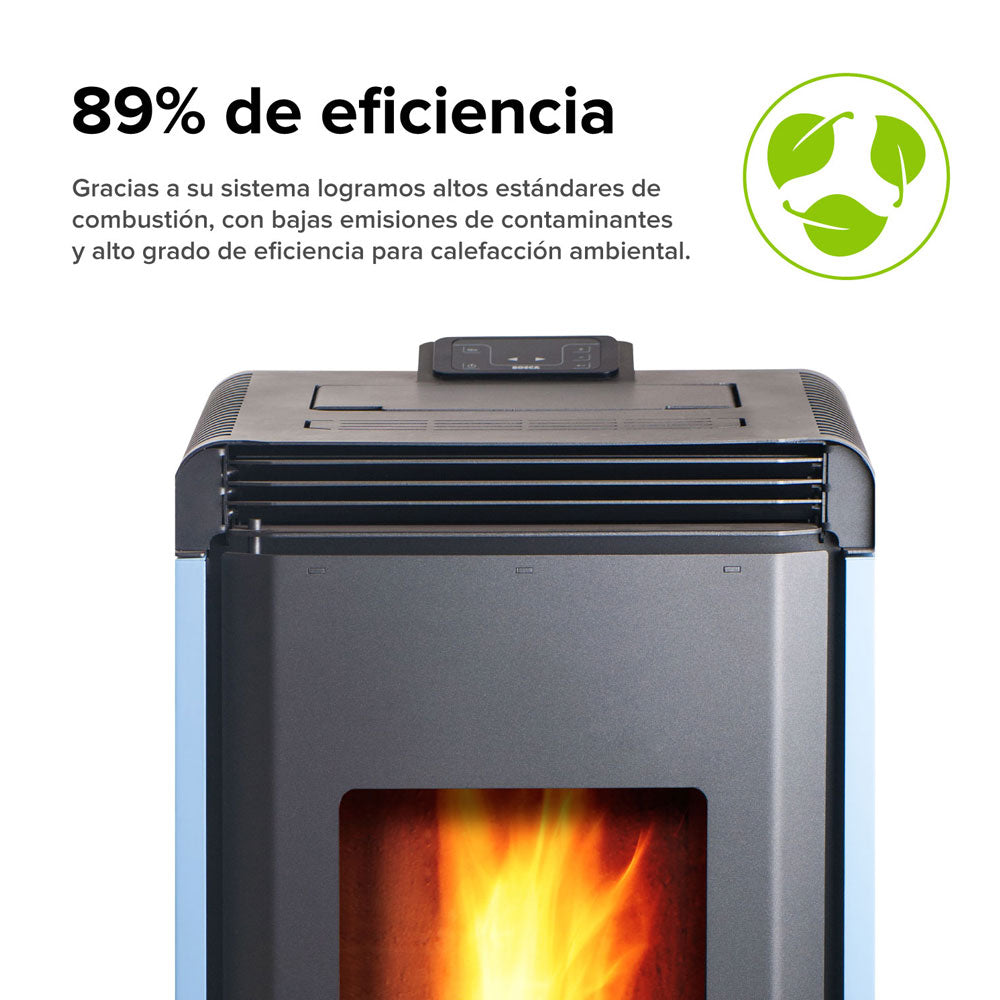 Estufa a Pellet Hera+ Rojo