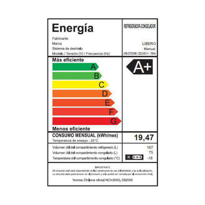 Refrigerador LRB-270SDIW
