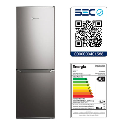 Refrigerador Bottom Freezer MED165S 166 Litros