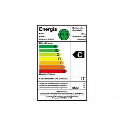 Refrigerador No Frost MDRT346MTF50IN 236 Litros