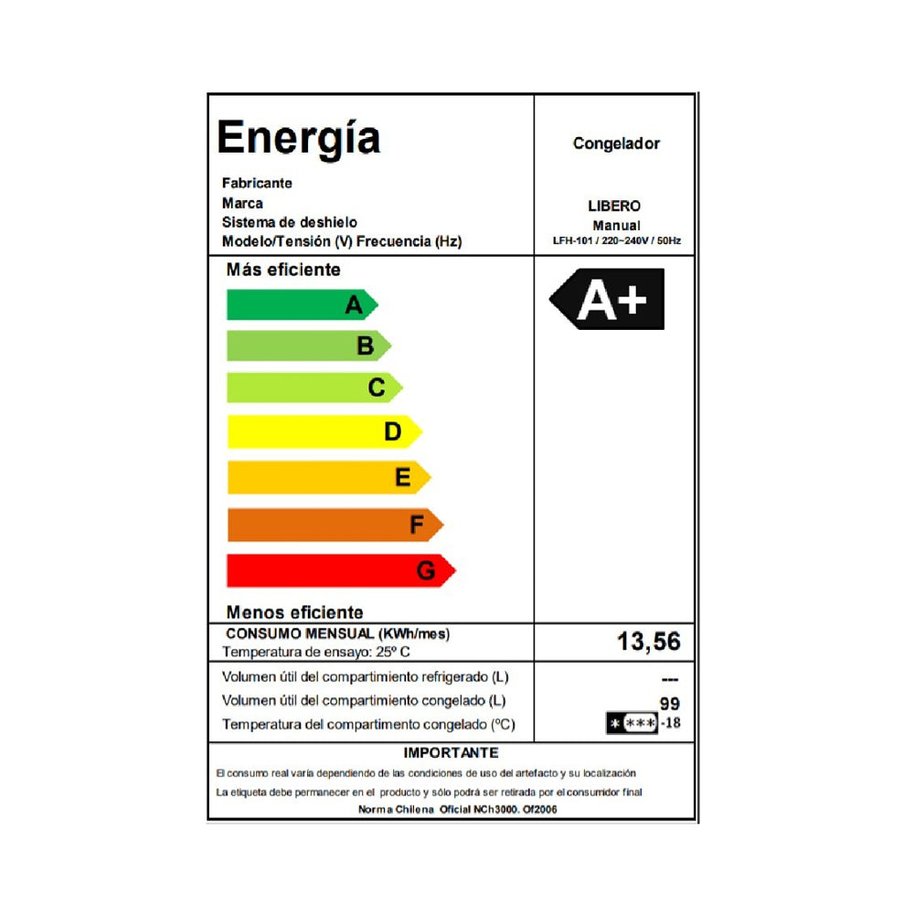 Freezer LFH-101