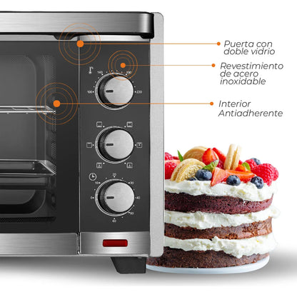 Horno Eléctrico 60L Silver Series Kitchen-It