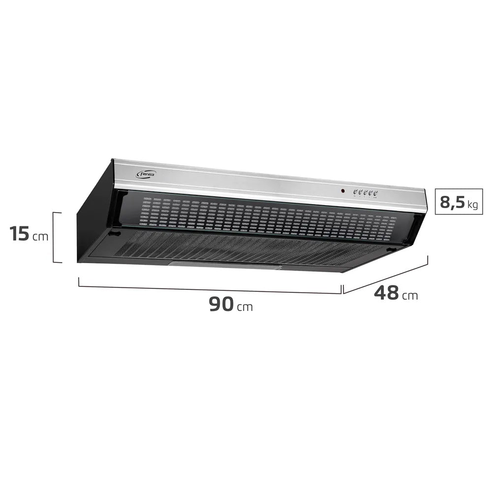 Campana de Cocina Extractora FX U6190 90 cm
