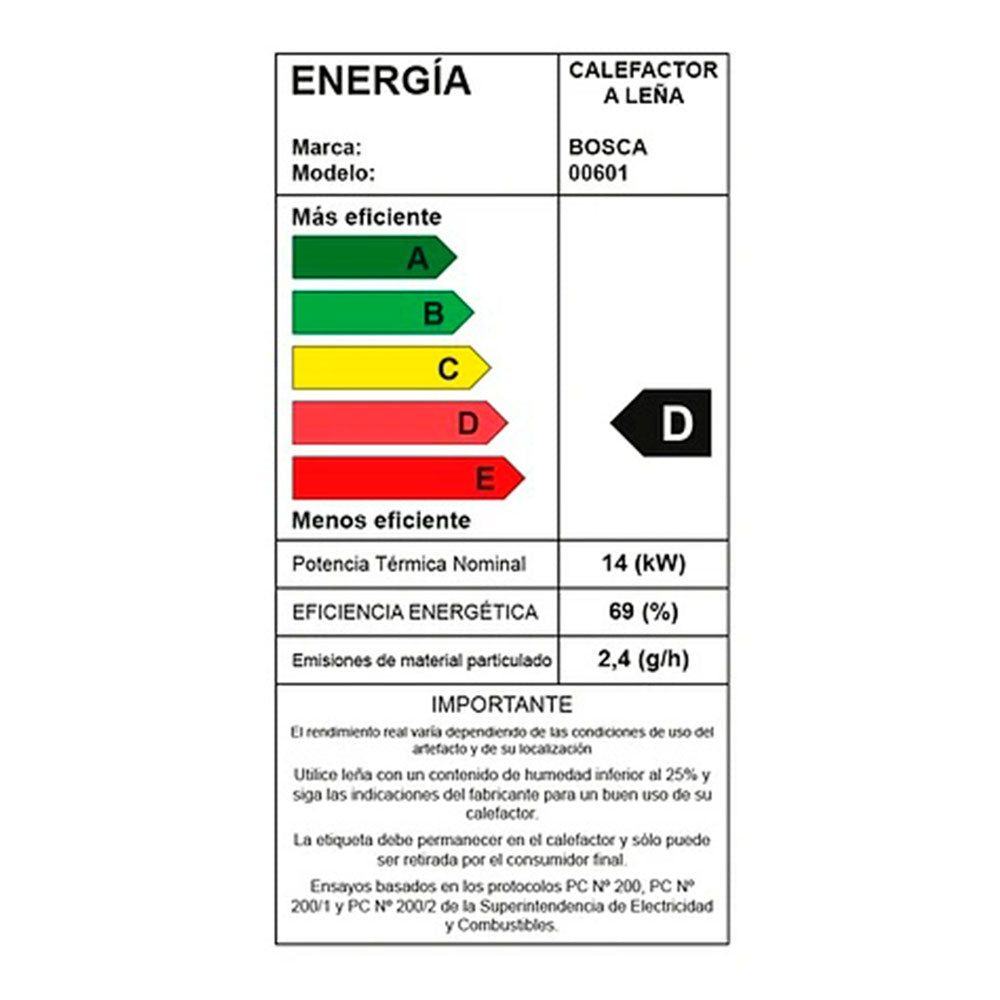 Estufa a Leña Limit 480