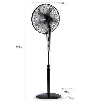 Ventilador 2 en 1 Pedestal y Sobremesa con Control Remoto SFM 21
