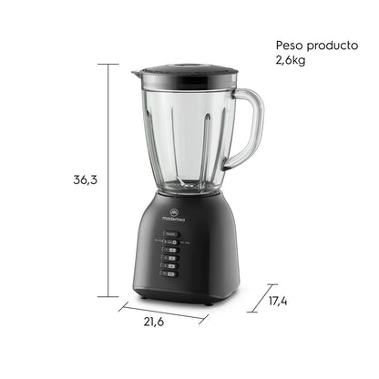 Licuadora MBL40 Negro 1,5 Litros