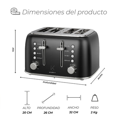 Tostador Eléctrico Vienna Kitchen-It
