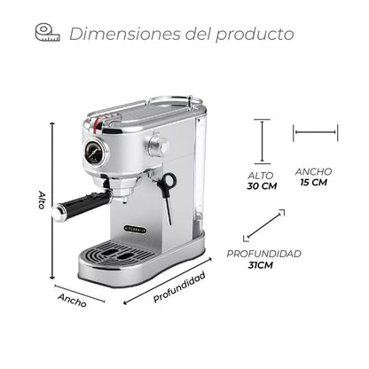 Cafetera Espresso Bari 5 en 1 Kitchen-It