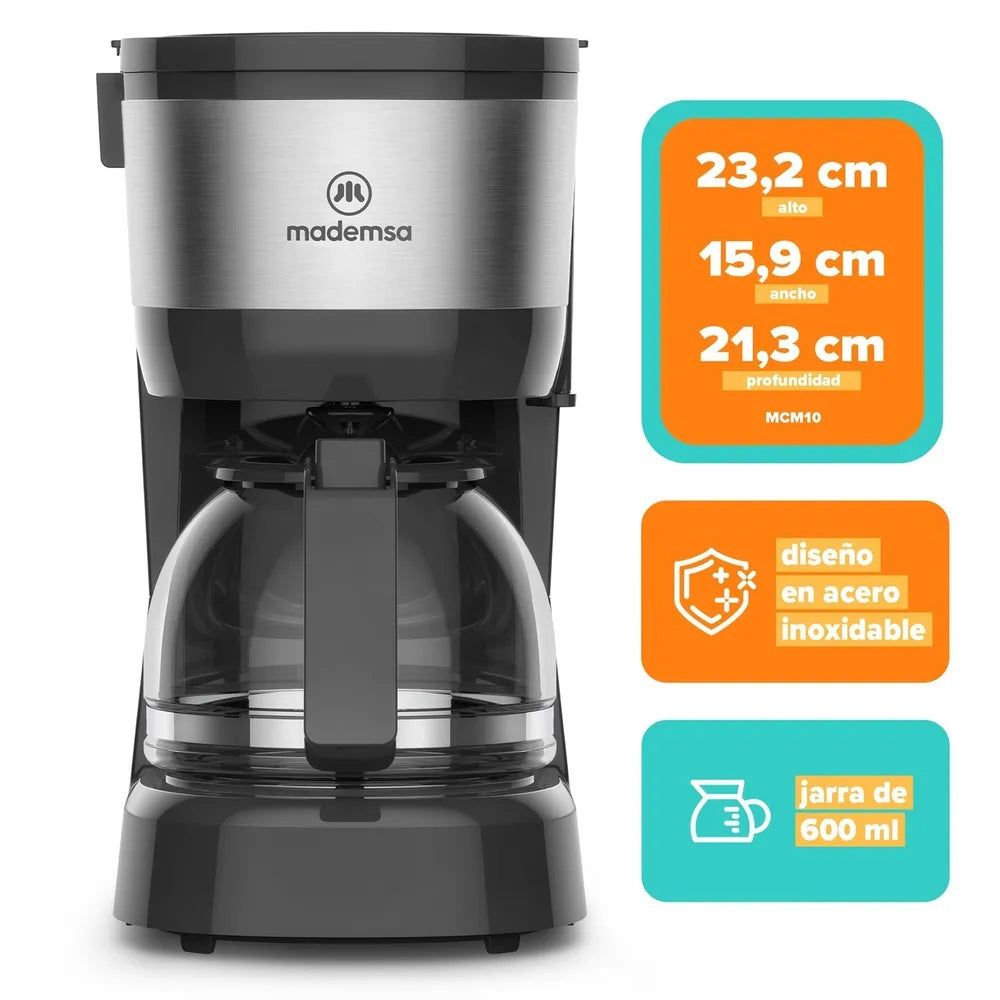 Cafetera Eléctrica MCM10 0,6 Litros