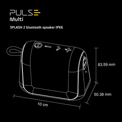 Parlante Portátil Bluetooth Pulse Splash 2 IPX6 SP605