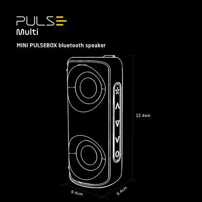 Parlante Portátil Bluetooth Mini Pulsebox LED SP603