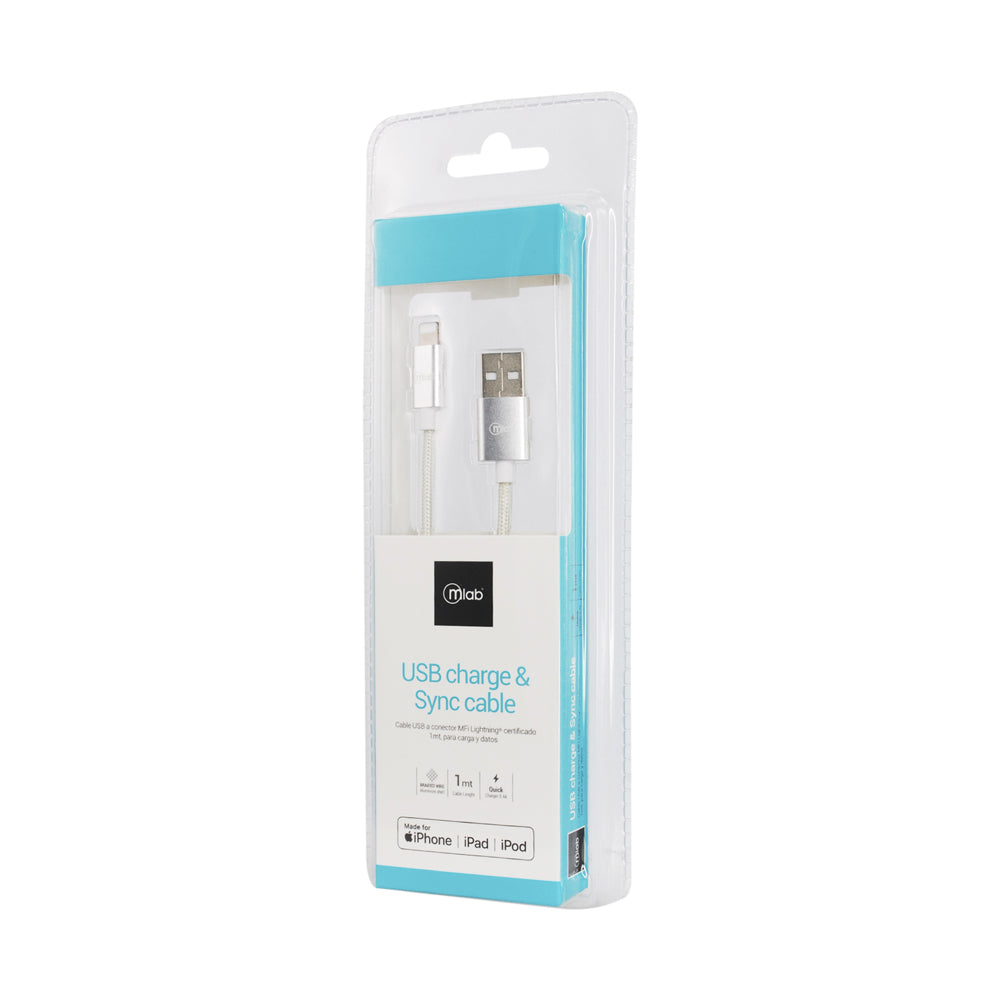 Cable Certificado Lightning a USB Silver