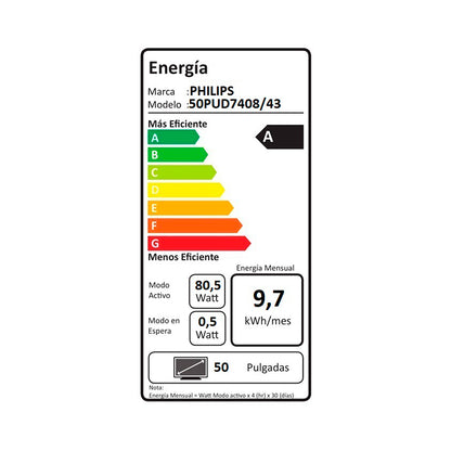 LED 50" UHD 4K 50PUD7408 Google TV