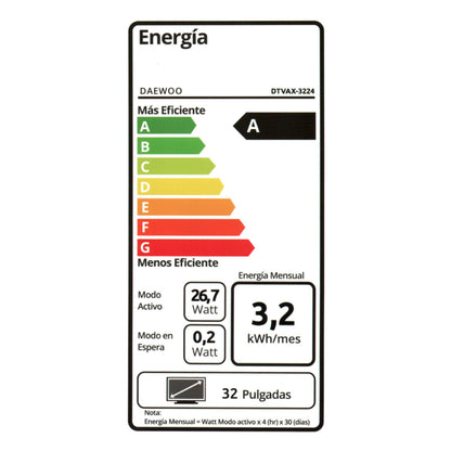 LED 32" Smart TV 32DTVAX-3224