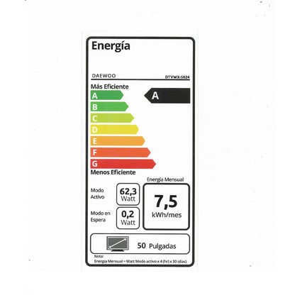 LED 50" Smart TV 50DTVWX-5024