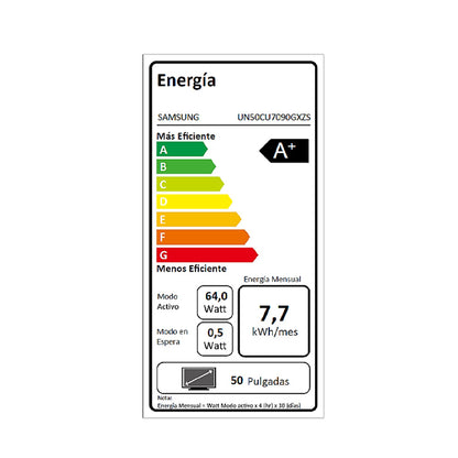 LED 50" UN50CU7090 4K UHD Smart TV