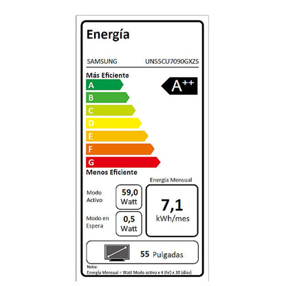 LED 55" UN55CU7090 4K UHD Smart TV