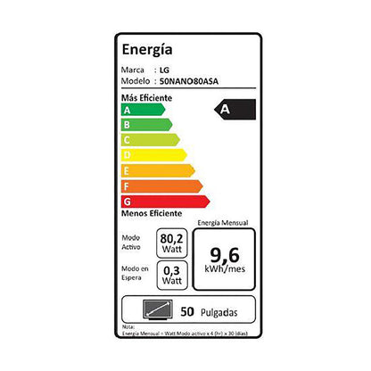 Led Smart TV 50" 50NANO80ASA