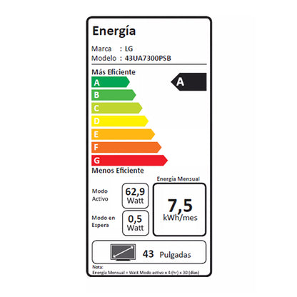 Led Smart TV 4K UHD 43” 43UA7300PSB