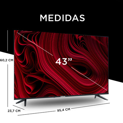 Led Smart TV Caixun 43" FHD Google TV C43V1FG