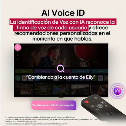 Led Smart TV QNED 50" 4K Ultra HD  50QNED73ASA