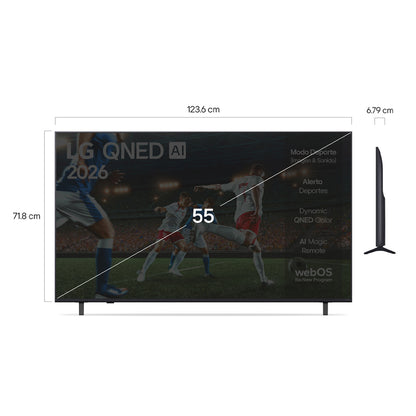 Led Smart TV QNED 55" 4K Ultra HD  55QNED73ASA