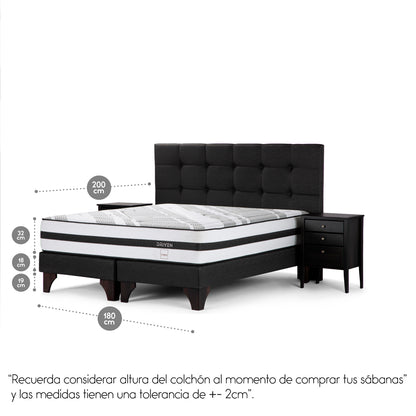 Cama Europea Driven King Issey