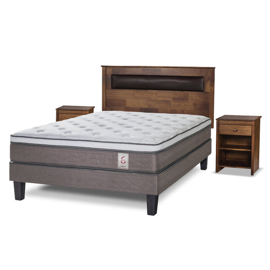 Cama Europea New Style 6 KING + Mueble Ferrara