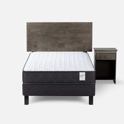 Cama Europea Wave 1,5 Plazas Tabor Grafito