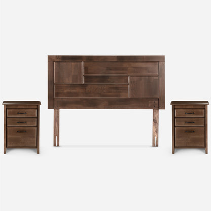 Cama Europea Nest 2 Plazas Base Dividida + Mueble Doce