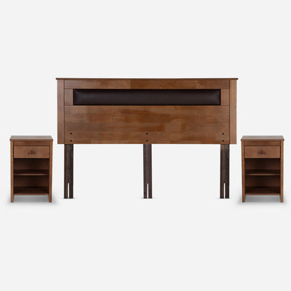 Cama Europea New Style 4 Plus King + Muebles Ferrara