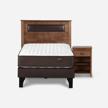 Cama Europea New Ergo T 1,5 Plazas + Muebles Ferrara