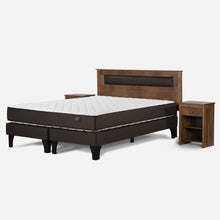 Cama Europea New Ergo T 2 Plazas Base Divida + Muebles Ferrara