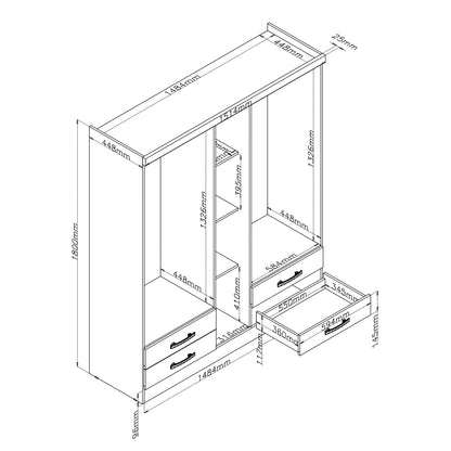 Clóset S445 Teca