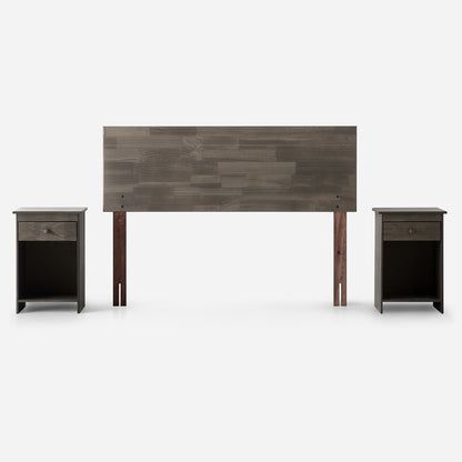 Set Muebles Tabor Grafito 2 Plazas