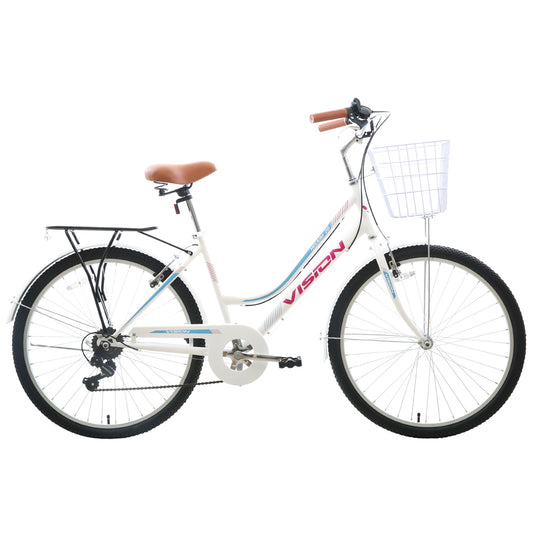 Bicicleta Vision Helium City Aro 26 Acero 6V. V-Brake Dama