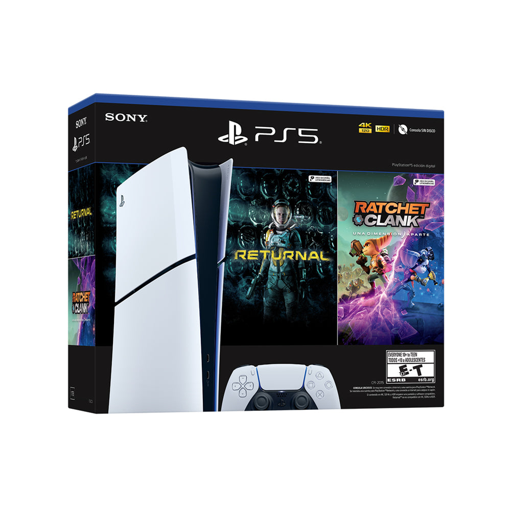 Pack Consola PlayStation 5 (Modelo Slim) con 2 Juegos - Digital