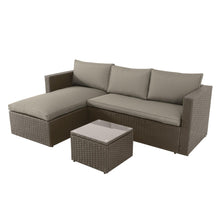 Juego de Terraza Living Seccional Livorno 4 Personas Café