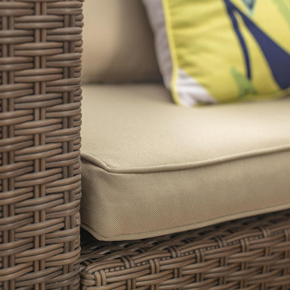 Juego de Terraza Living Seccional Livorno 4 Personas Café