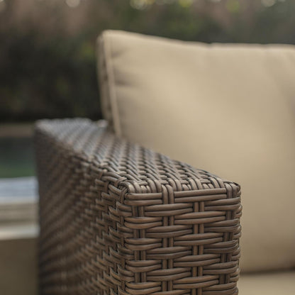 Juego de Terraza Living Seccional Livorno 4 Personas Café