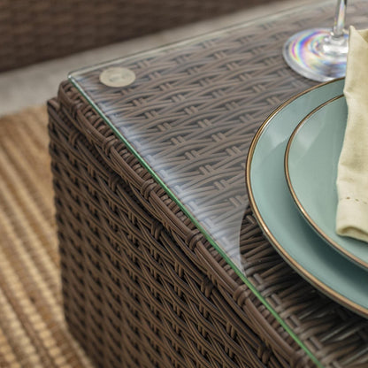 Juego de Terraza Living Seccional Livorno 4 Personas Café