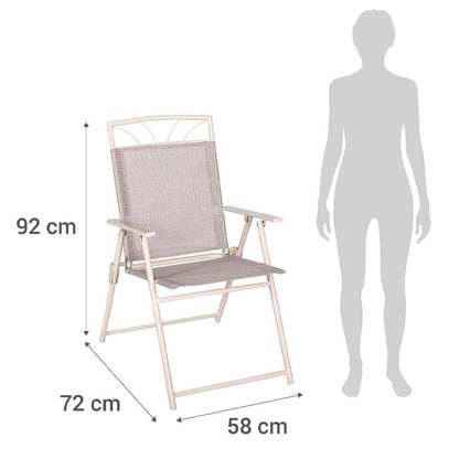 Juego de Terraza Comedor Santa Lucía 6 Personas Taupe