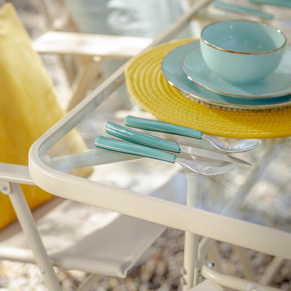 Juego de Terraza Comedor Santa Lucía 6 Personas Taupe