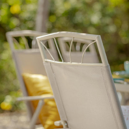 Juego de Terraza Comedor Santa Lucía 6 Personas Taupe