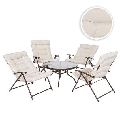 Juego de Terraza Sao Paulo 4 Personas Beige