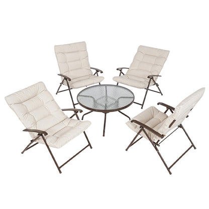 Juego de Terraza Sao Paulo 4 Personas Beige