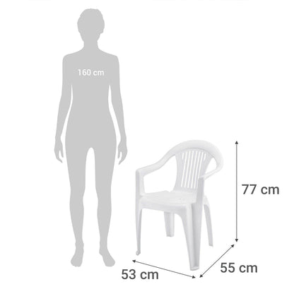 Silla de Terraza Barcelona Blanca