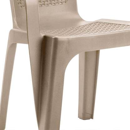Silla de Terraza con Brazo Taupe
