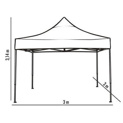 Toldo Plegable 3x3 metros Verde