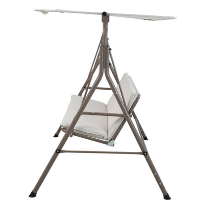 Sillón Columpio de Terraza 3 Personas Taupe